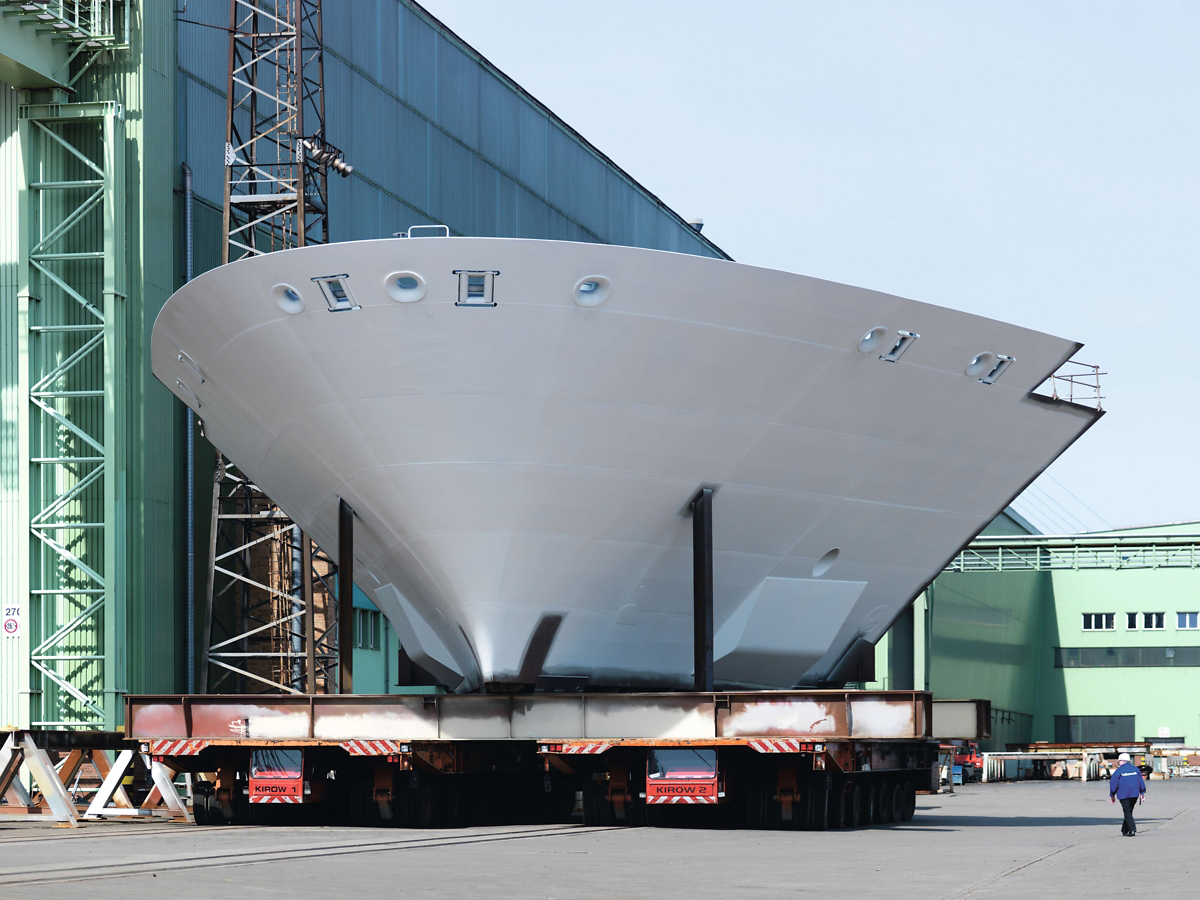 Multi Mover Stahlwerkslogistik Transporter Werfteinsatz