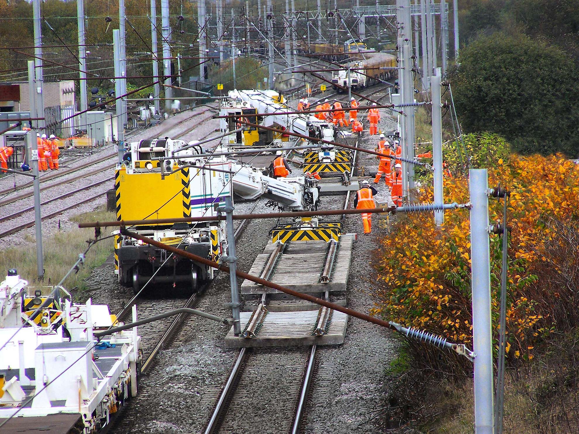 Switch Tilter Transporter Weichenlogistik Weichenumbau Eisenbahnkran